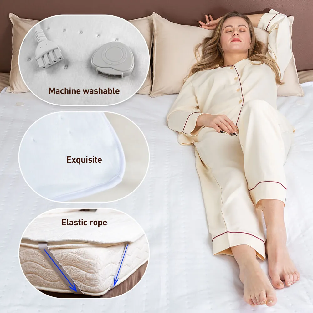 double bed electric underblanket electric blanket with heat zones