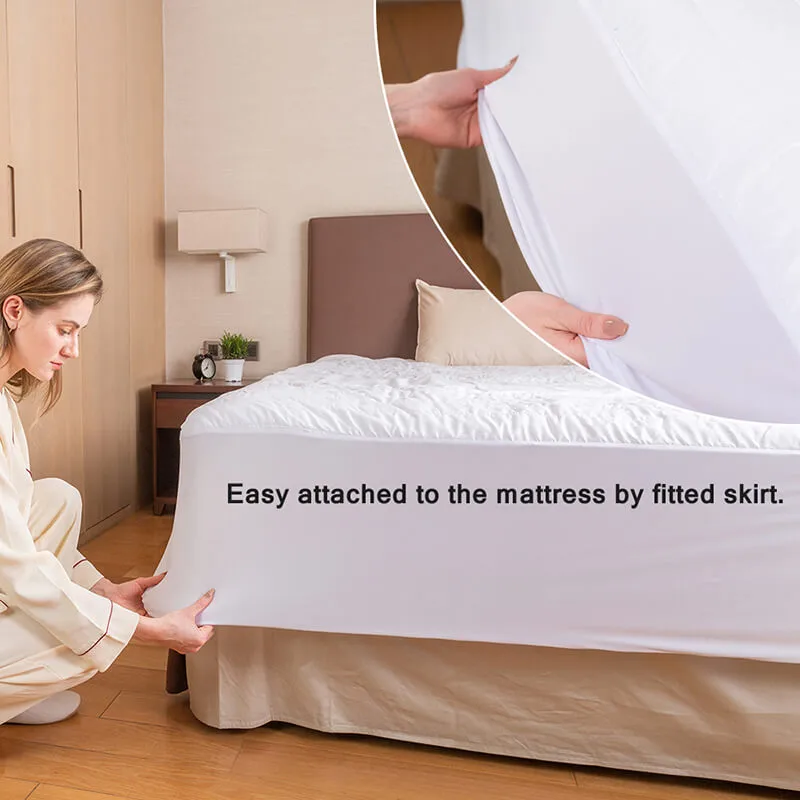 6 zone heated mattress pad queen with heater